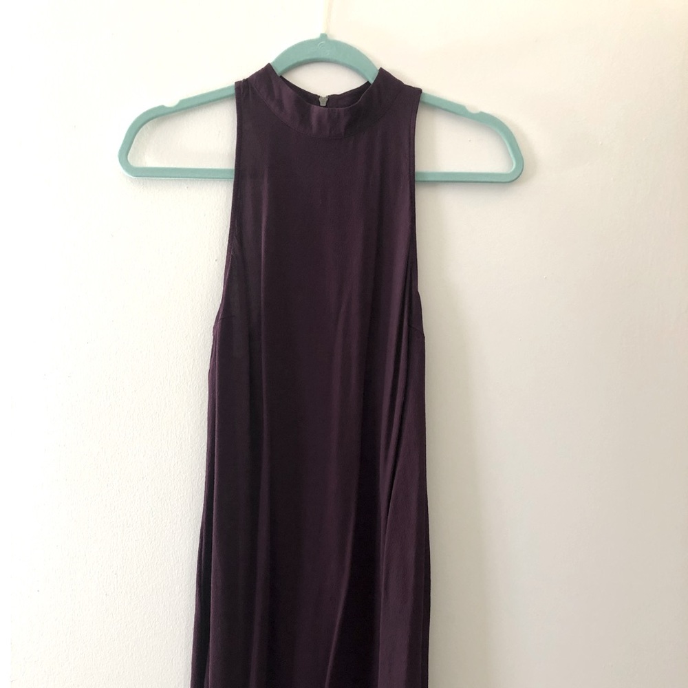 Express, high neck, zipper back dress